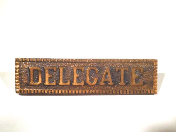 Antique Delegate Pin - Pinback - image 1