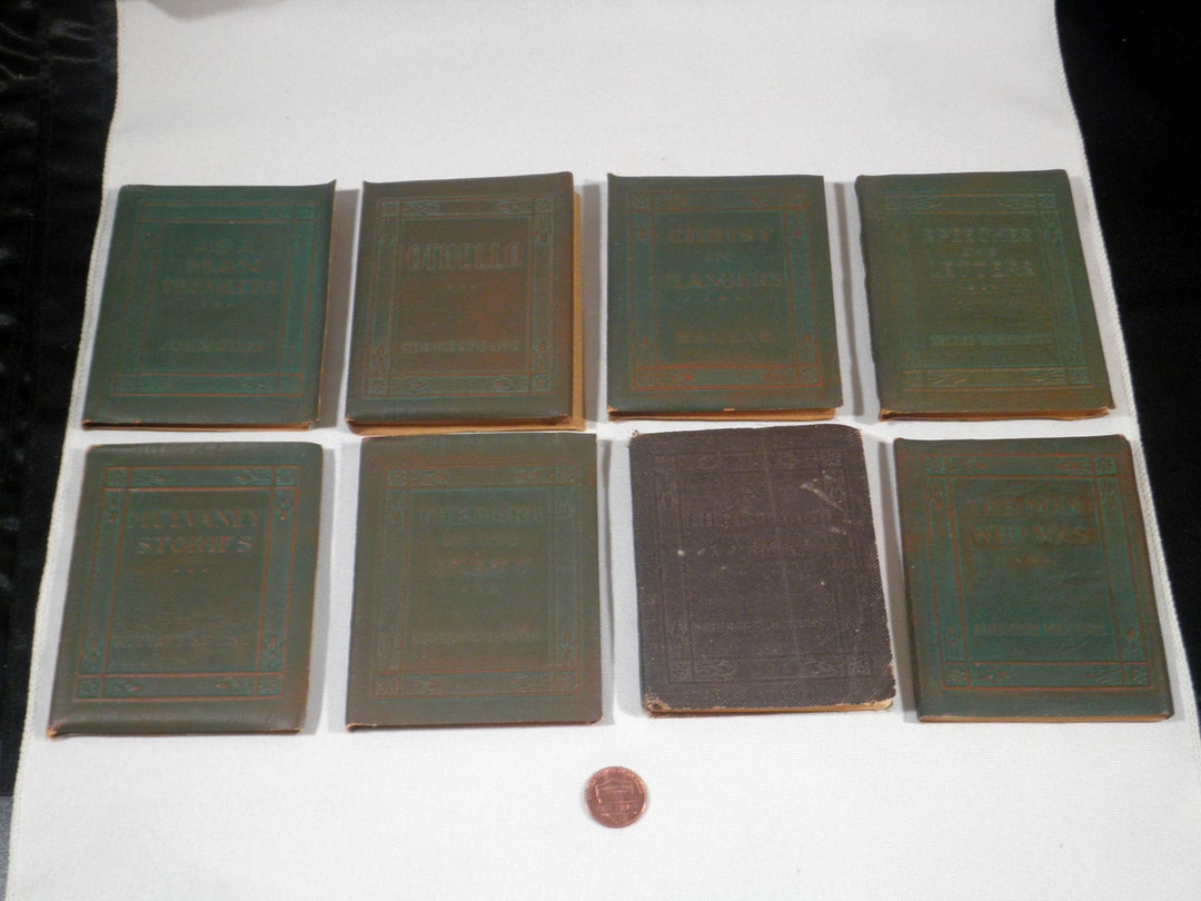 Little Leather Library Books Selection Grouping Kipling Etsy
