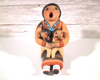 Jemez Pueblo clay storyteller figurine - Joyce Lucero,