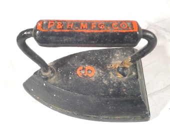 Antique P & H Mfg Co. Sad Iron #6 - Door Stop