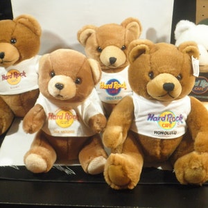 Hard Rock Cafe Teddy Bear 9&quot; Plush - Selection Listing