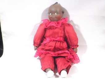 Vintage 12" Black Kewpie Doll