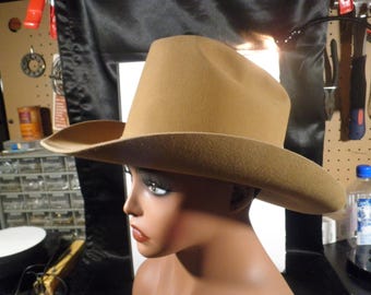 Vintage 1970's Black Resistol Las Vegas 4X Beaver Cowboy Western