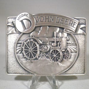 Vintage John Deere Model D Tractor 1988 Belt Buckle
