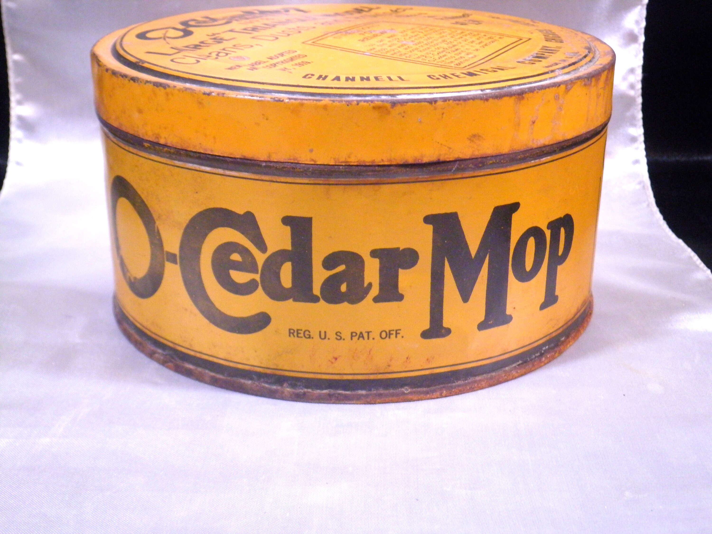 Vintage O-Cedar Mop Tin Can