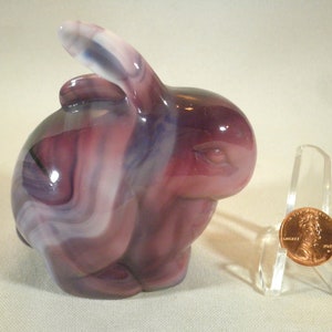 Very Rare Fenton Art Glass Rabbit Purple Slag Bunny - Etsy