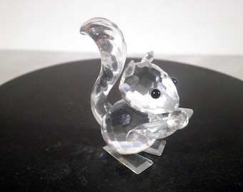 Swarovski Silver Crystal Squirrel figurine (model 7662)