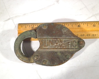 Antique Union Pacific Railroad Switch Lock