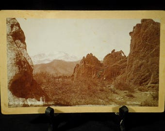 Antique W.E. Hook Cabinet Card Photos of Colorado Springs, CO - Selection Listing 2