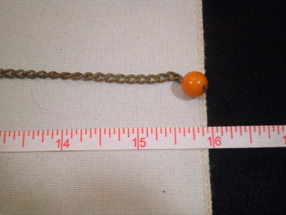 Vintage Butterscotch Bakelite Round Disc & Bead N… - image 3