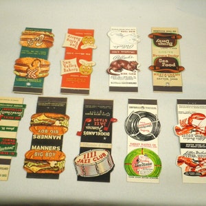 Matchbook Covers - Bob's Big Boy, Brown Derby and More - Selection Listing