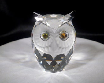 Swarovski Crystal Woodland Friends Small Owl Figurine