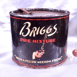 briggs pipe mixture tobacco tin Briggs Pipe Tobacco