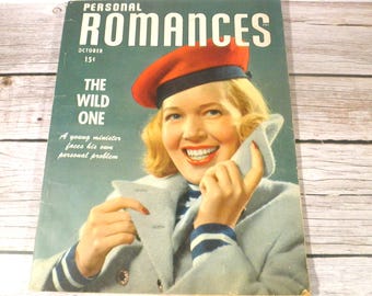 Vintage Personal Romances Magazine - October 1947