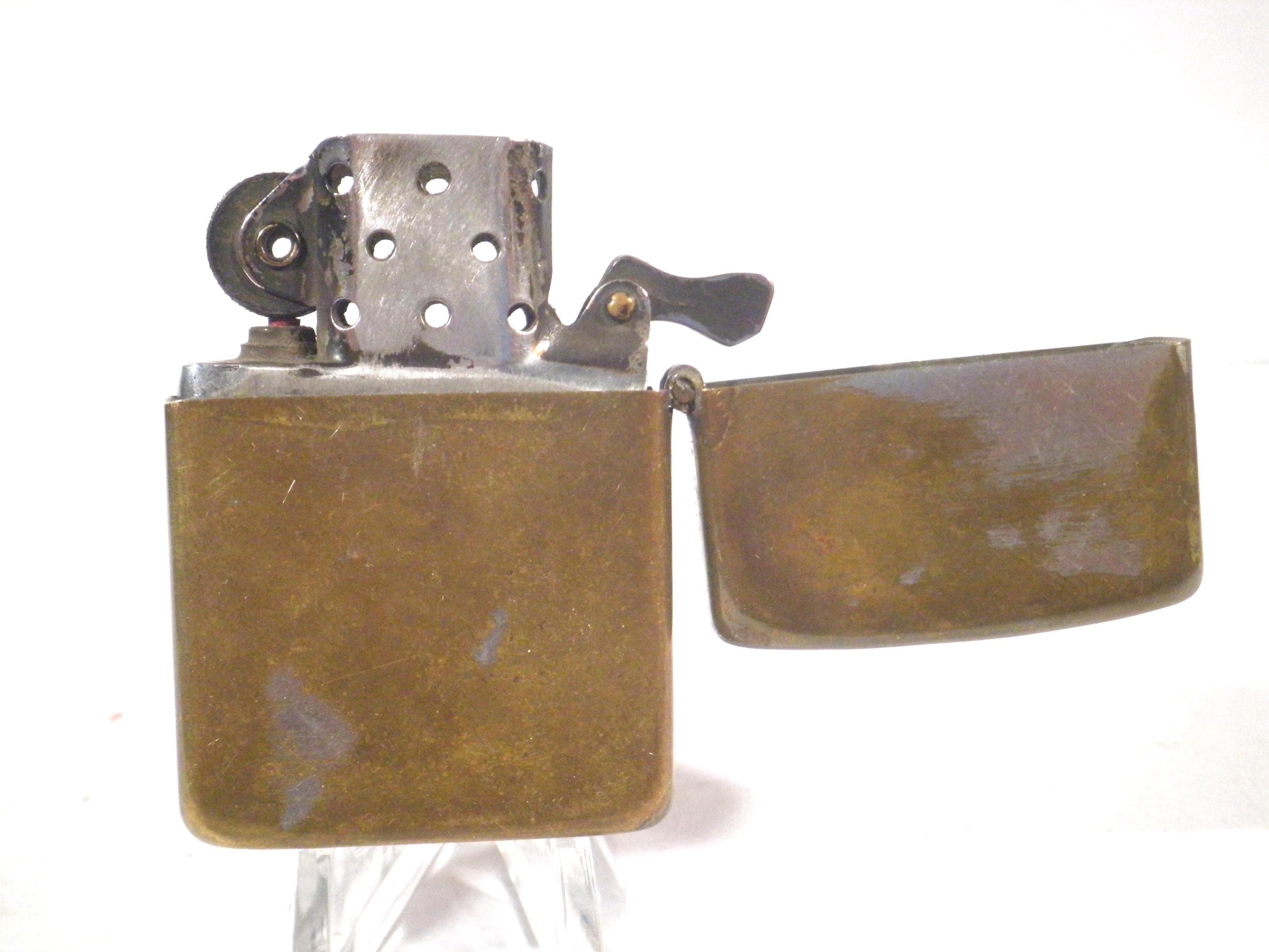 Vintage 1930s - 1940s Zippo 5 Barrel Hinge 16 Hole Lighter Pat