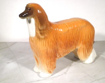 Lomonosov USSR Afghan Porcelain Dog Figurine