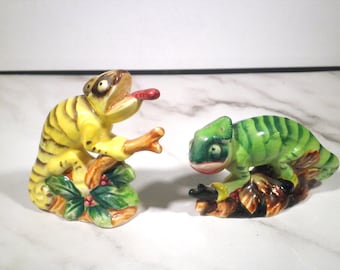 Norcrest 1950s Chameleon Salt and Pepper Shakers