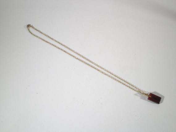 Amber Fossilized Tree Resin Rectangular Pendant N… - image 4