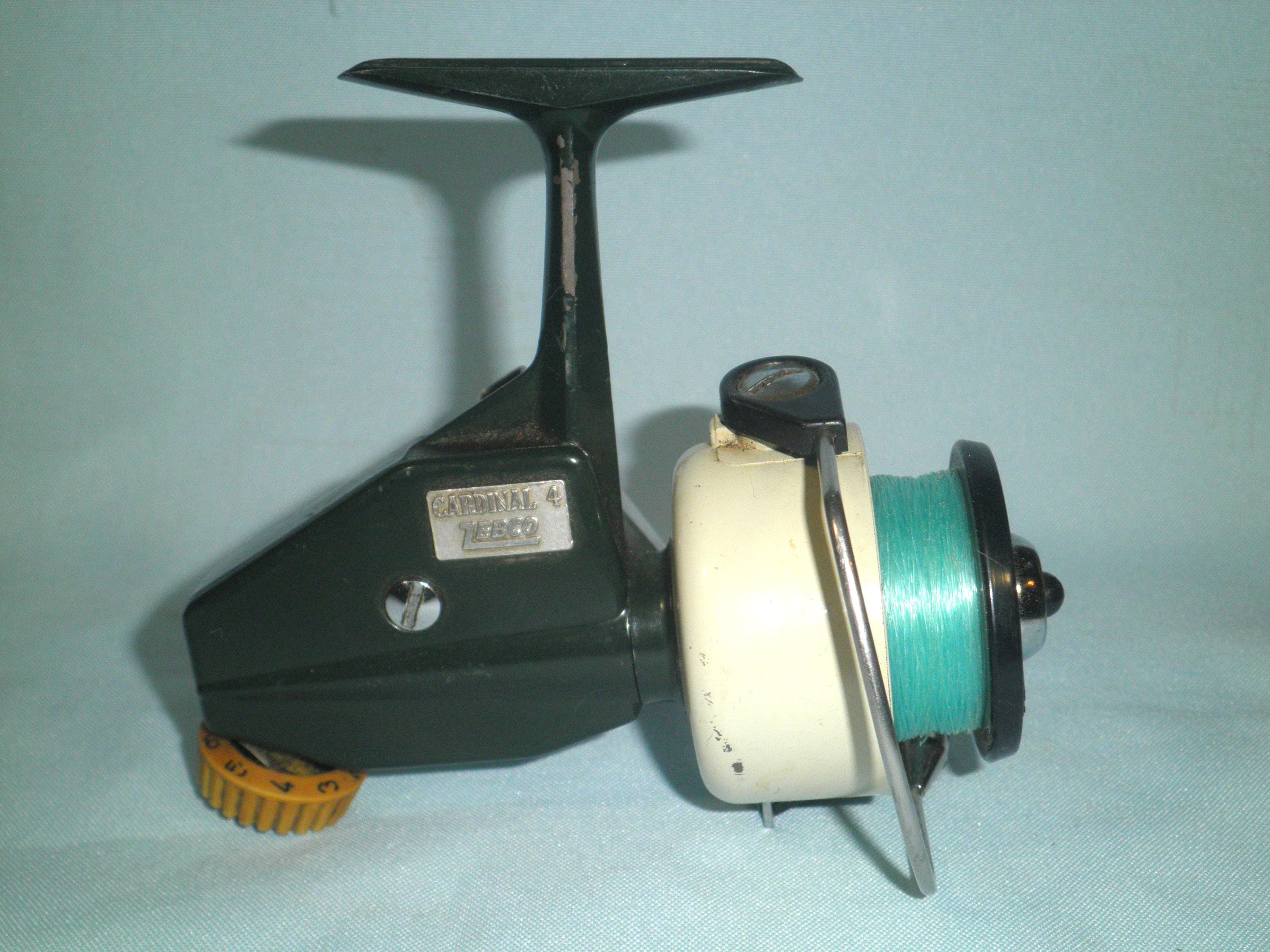 Vintage Zebco Cardinal 4 Spinning Fishing Reel - Saltwater Proof