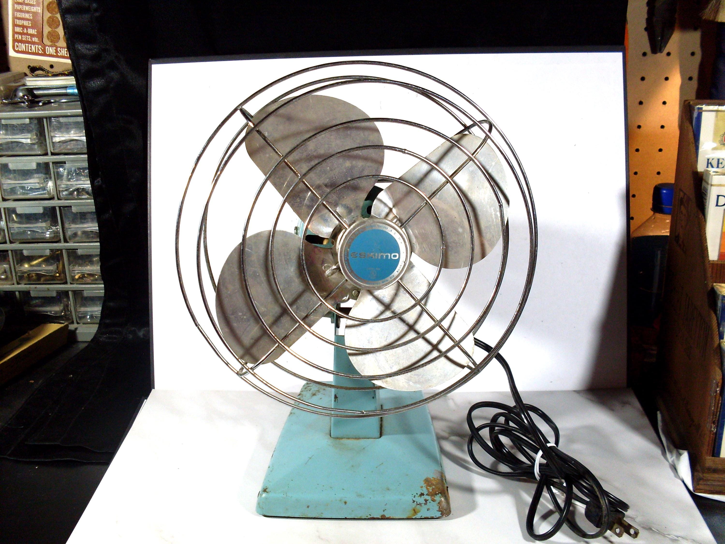 Vintage Blue Eskimo Fan - Etsy