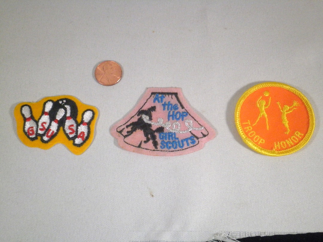 Vintage Girl Scout Uniform Patches Selection Listing Etsy
