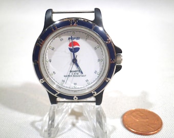 Vintage Pepsi Advertising Quartz 3 ATM Water Resistant Wrist Watch