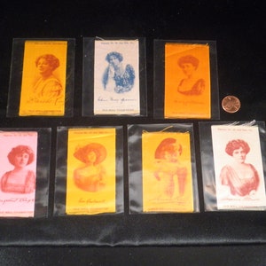 Old Mill 1910&#39;s Tobacco Cigarettes Actress Silk Prints - Selection Listing
