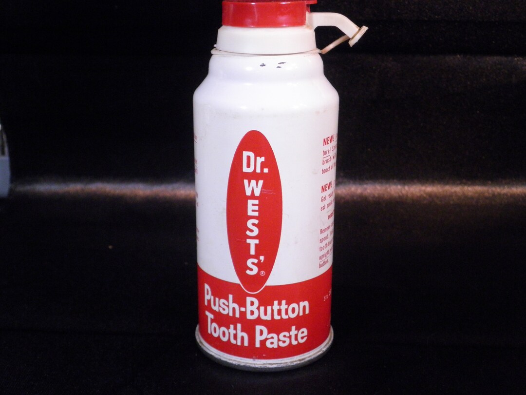 Dr. West Toothpaste in Aerosol Can 1960s Etsy