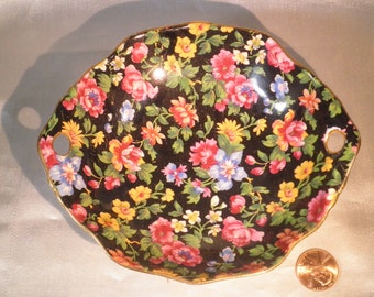 Royal Winton 1953 'Esther' Chintz Pierced Handle 5" Bowl