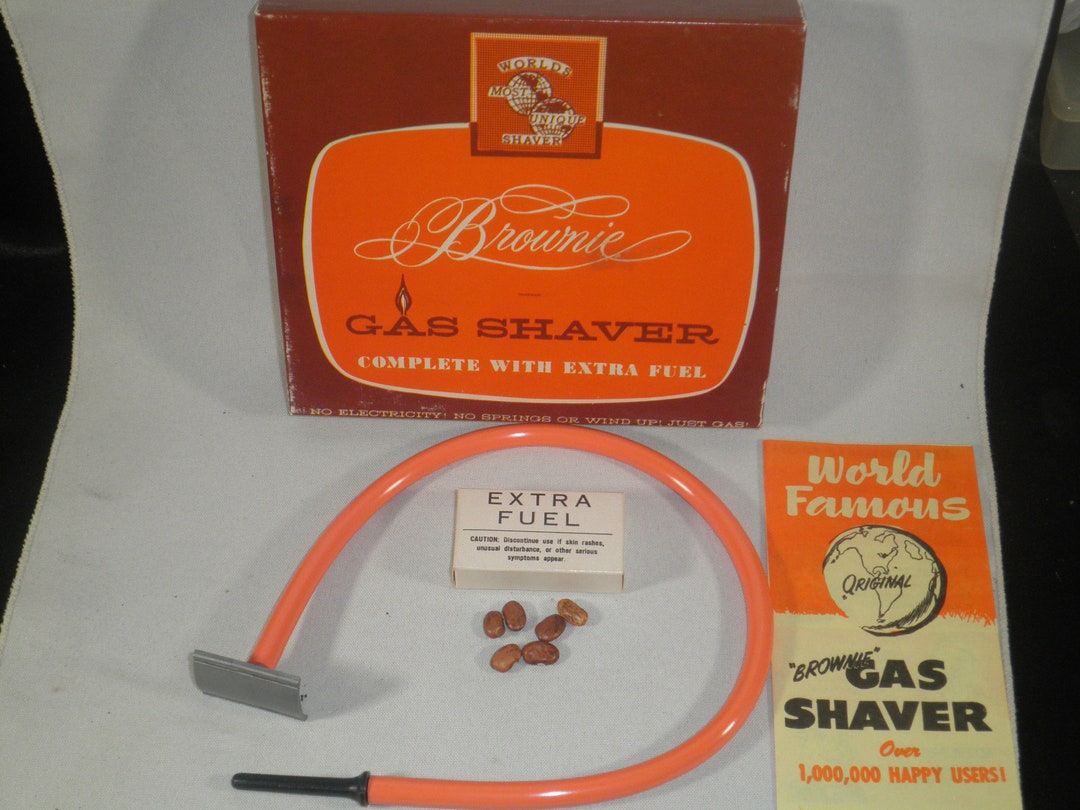 1950's Brownie Gas Powered Shaver Gag Gift in Box Panoramic Sales Corp
