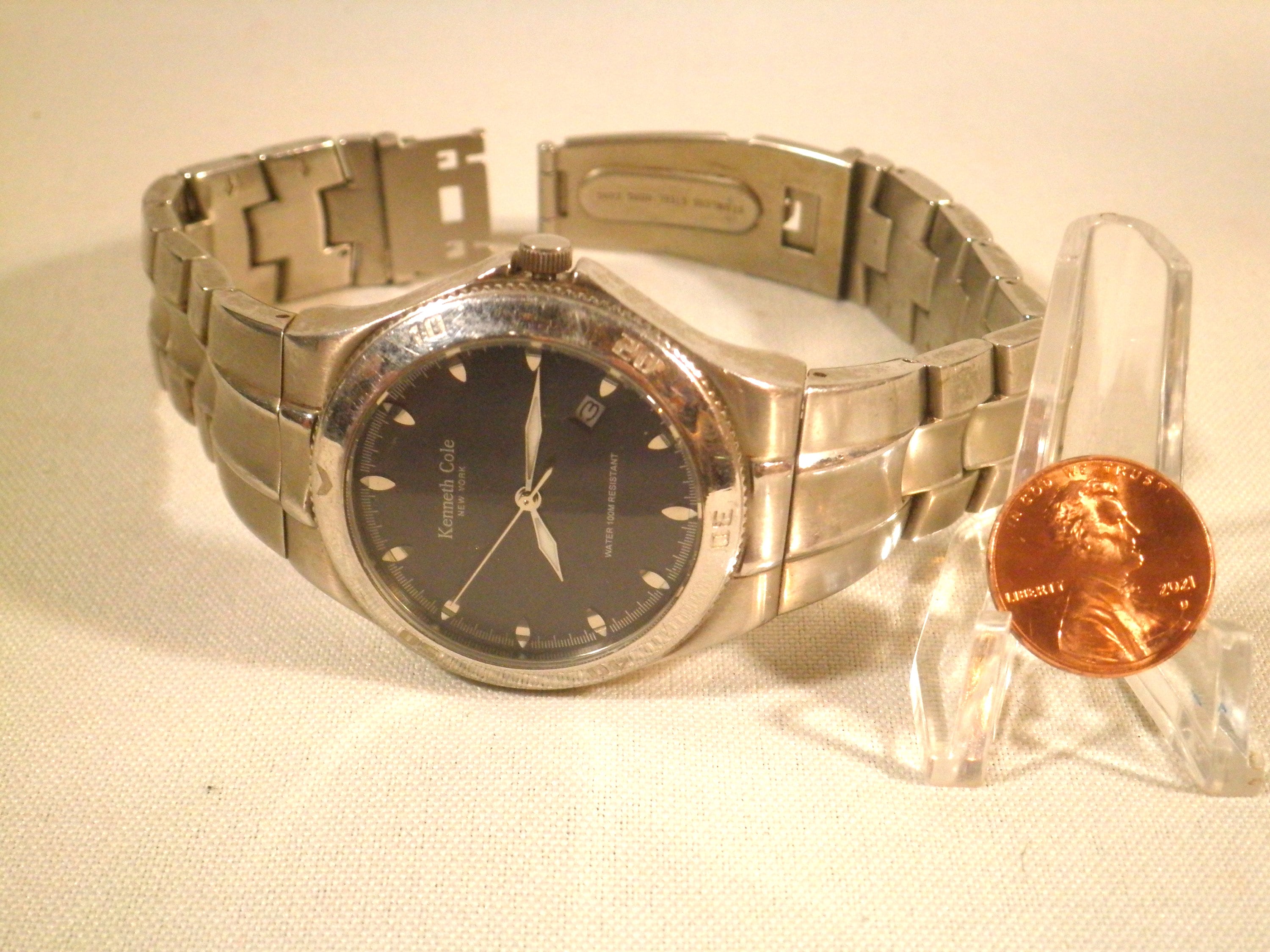 Kenneth cole water resistant stainless steel watch hotsell