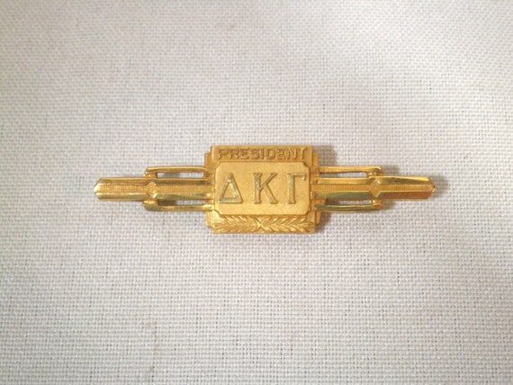 Vintage 10K Gold Plated President Delta Kappa Gam… - image 1