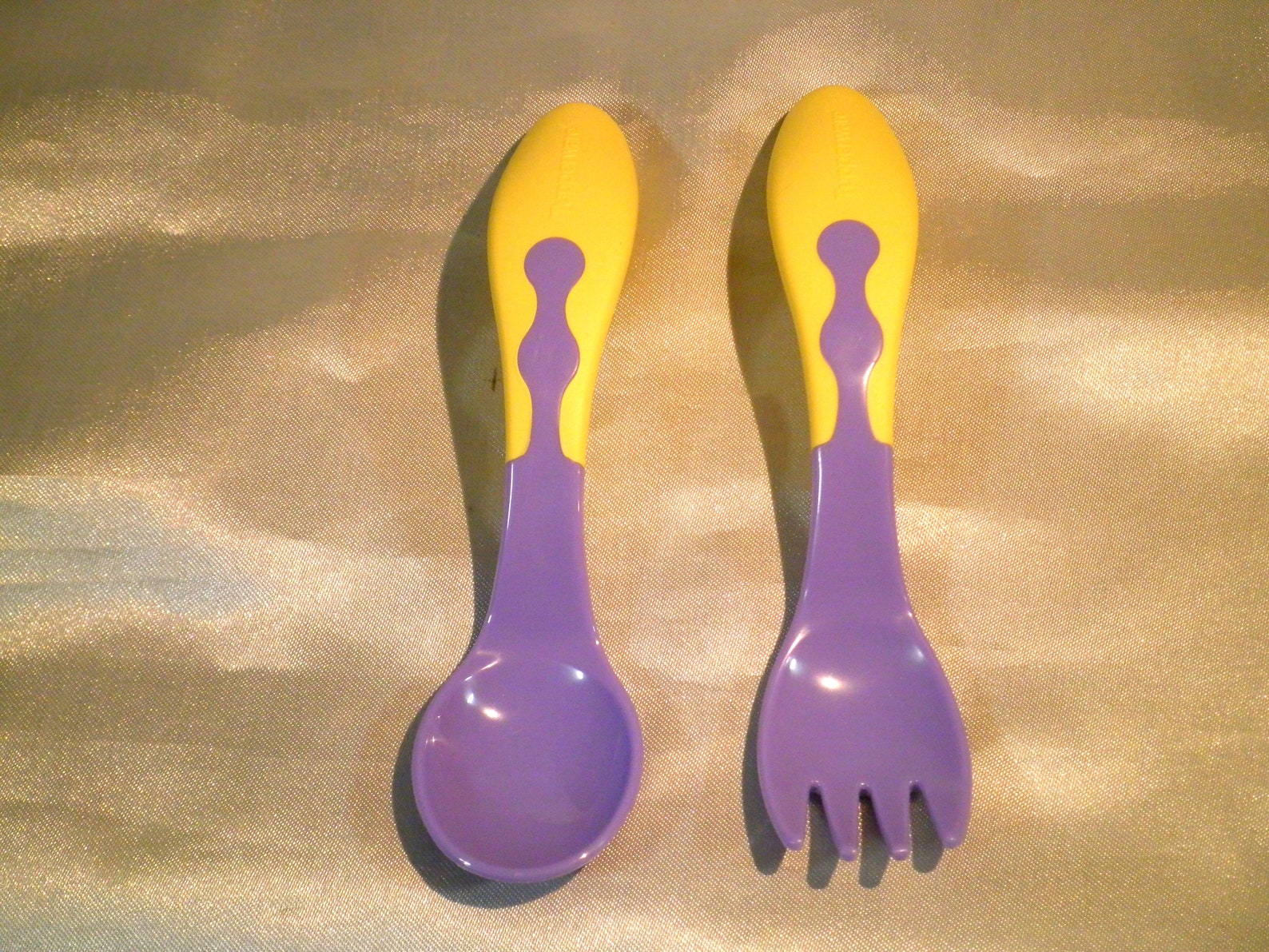 Tupperware plastic fork &spoon set niños Etsy