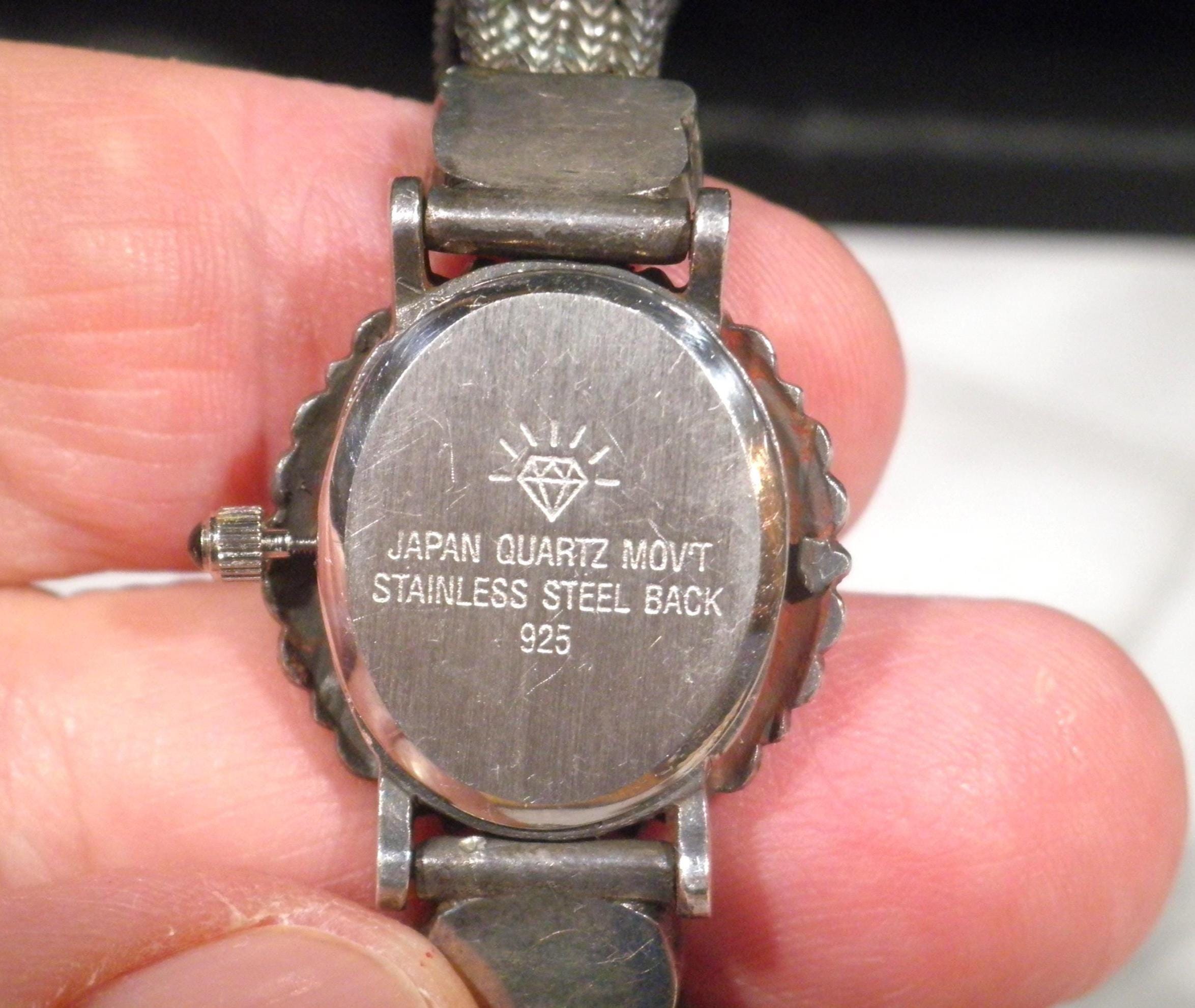 Vintage Marcasite & 925 Sterling Silver “diamond Logo 