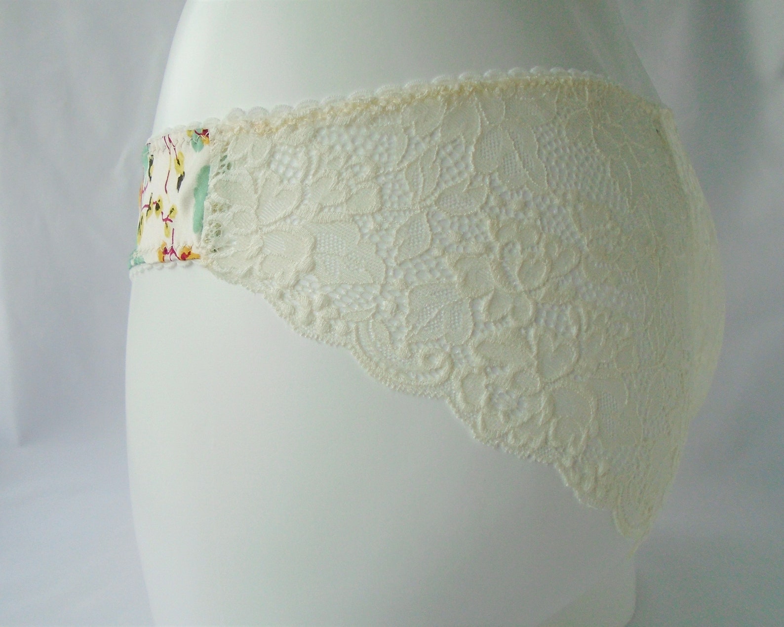 Liberty silk and cream lace knickers silk panties lace Etsy