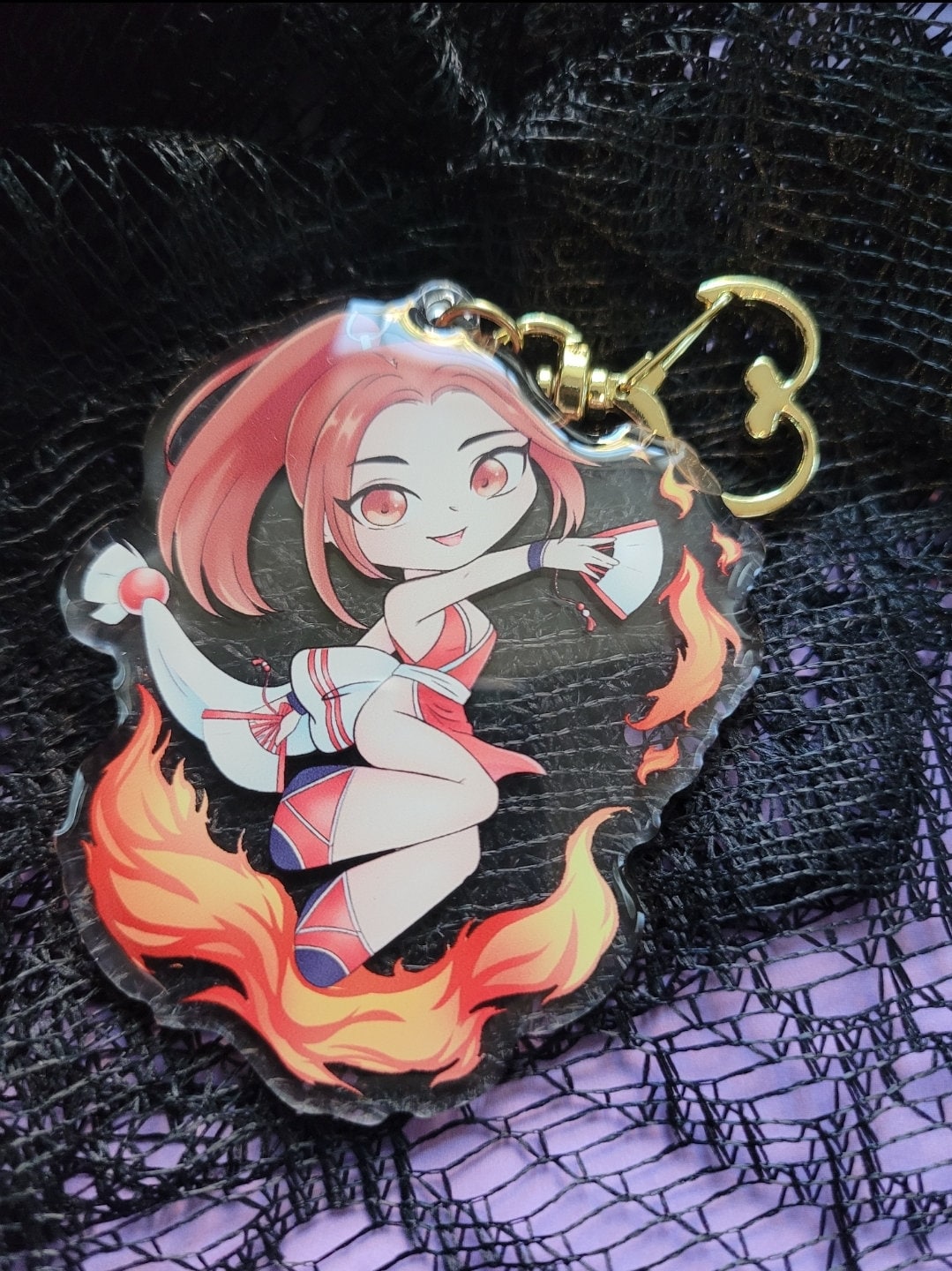 King of Fighters Keychain - Etsy