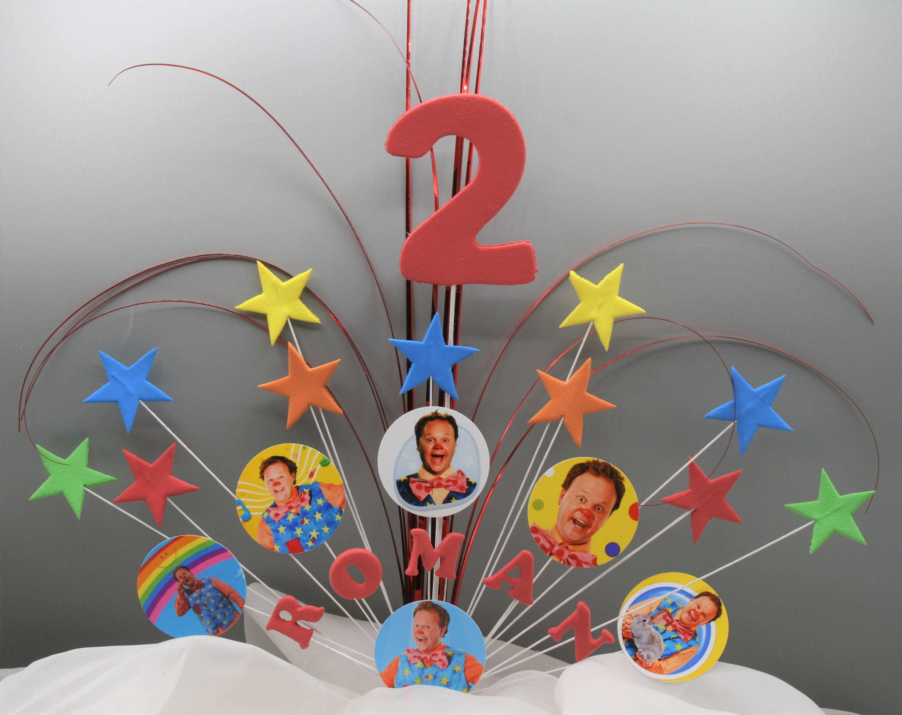 Cbeebies Mr Tumble Cake Topper Birthday Cake Decoration Any Etsy