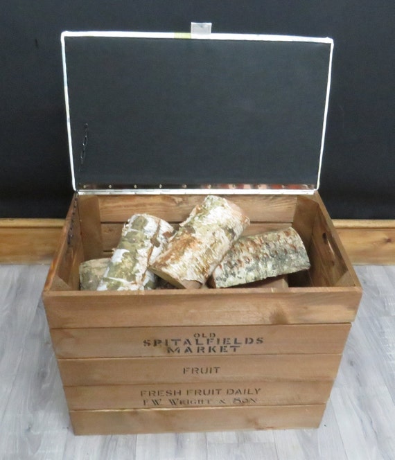 Caisse En Bois Rustique Spitalfields – Rangement Vintage Élégant 76,2 X 35,6 X 43,2 Cm