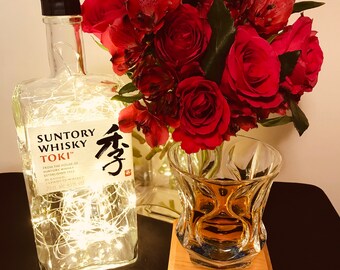Suntory Whisky Toki Bottle Light (70cl with 100 micro LED warm white lights and original bottle cap)