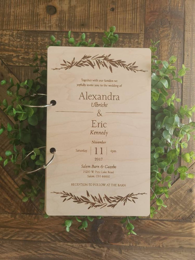 Wedding Gift Custom Card Book Wedding Card Album Bridal Etsy