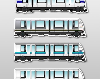 Aimants de métro VAL 208