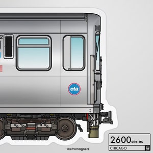 Chicago 2600 series Subway Magnet