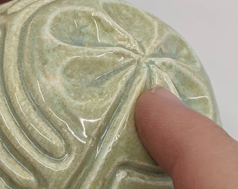 Medieval Cathedral Maze Game Ceramic Circular Chartres Finger Labyrinth ...