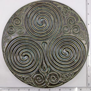 New Designs! Ceramic Plate Sized Finger Labyrinths -   Meditation Prayer Art, Calming Activity, Fidget Focus Tool, Mythology Maze Game#G4