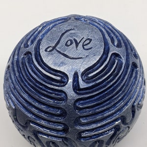 Spherical Reims Finger Labyrinth - Meditation Prayer Spiritual Art, Stress Anxiety Fidget ADD ADHD Activity, Medieval Cathedral Gift#A17A18