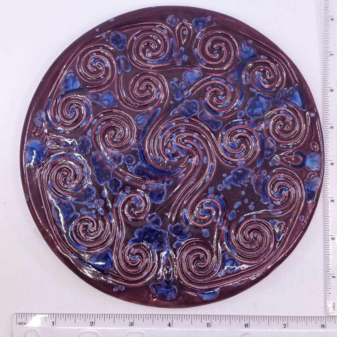 Ceramic Circular Icosa Finger Labyrinth- Medieval Cathedral Maze Game ...