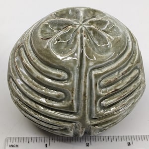 Ceramic Spherical God&#39;s Eye Finger Labyrinth- Medieval Cathedral Maze Game, Meditation Prayer Spiritual Art#G105
