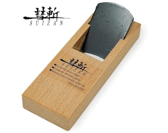 SUIZAN Plano de bloque de madera japonés KANNA 1,7 pulgadas (42 mm)