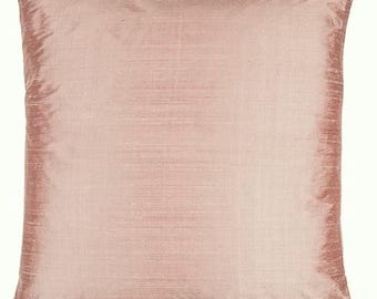 Fodera per cuscino in seta Dupioni IHF, cuscino decorativo di lusso, arredamento di alta gamma, cuscino di design, rosa cipria, coppia