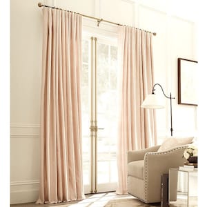 IHF Silk Dupioni Solid Textured Lined Grommet Pleated Extra Wide Extra Long Panels Custom Curtains Drapes Custom Drapery Apricot